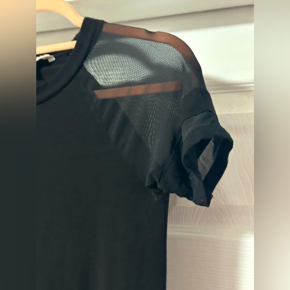 American Eagle Mesh Short Sleeve Mini Dress - Picture 4 of 9